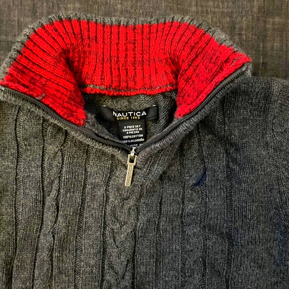 Nautica toddler sweater-EUC